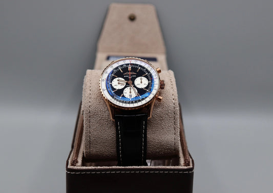 Breitling Navitimer B01 Chronograph Black Dial on Leather Strap RB0138211B1P1 Complete 2026