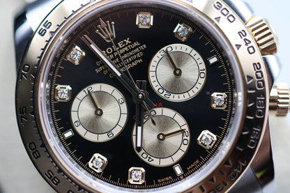 Rolex Daytona Black And Golden Diamond Dial on Oyster 126503