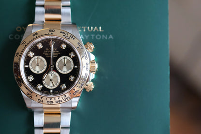 Rolex Daytona Black And Golden Diamond Dial on Oyster 126503